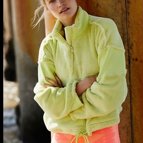 Seeing Stars Fleece Jacket Lime Green 